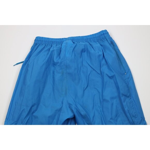 Vintage 80s 90s Adidas Mens Medium Spell Out Windbreaker Joggers Pants Blue - Picture 11 of 14